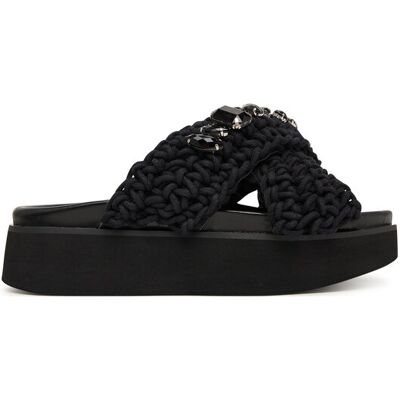 Inuikii Pantoletten Woven Stones Platform 1004.005.0043 Schwarz 38 female Inuikii Pantoletten Woven Stones Platform 1004.005.0043 Schwarz 38 female