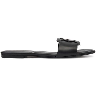 Calvin Klein Pantoletten Square Flat Sandal Emblem HW0HW03128 Schwarz 39 female Calvin Klein Pantoletten Square Flat Sandal Emblem HW0HW03128 Schwarz 39 female