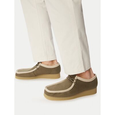 Clarks Halbschuhe Wallabee EVO 26186172 Grün 41_5 male Clarks Halbschuhe Wallabee EVO 26186172 Grün 41_5 male