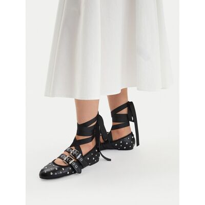 Buffalo Ballerinas Daphne Stud 1620059 Schwarz 38 female Buffalo Ballerinas Daphne Stud 1620059 Schwarz 38 female