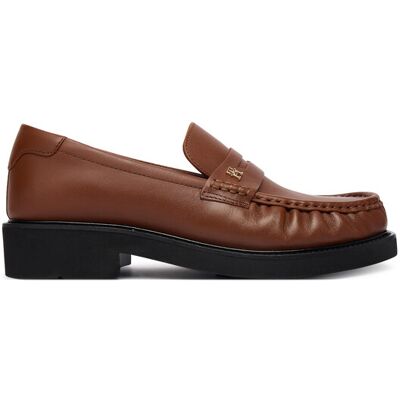 Tommy Hilfiger Mokassins Th Square Toe Leather Loafer FW0FW08977 Braun 38 female Tommy Hilfiger Mokassins Th Square Toe Leather Loafer FW0FW08977 Braun 38 female