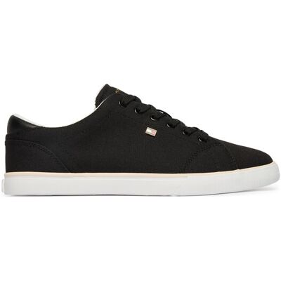 Tommy Hilfiger Sneakers aus Stoff Th Low Profile Vulc Canvas FW0FW09102 Schwarz 40 female Tommy Hilfiger Sneakers aus Stoff Th Low Profile Vulc Canvas FW0FW09102 Schwarz 40 female