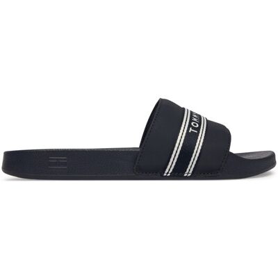 Tommy Hilfiger Pantoletten Logo Tape Webbing FW0FW09359 Dunkelblau 37 female Tommy Hilfiger Pantoletten Logo Tape Webbing FW0FW09359 Dunkelblau 37 female