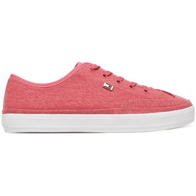 Tommy Hilfiger Sneakers Washed Canvas Vulc Sneaker FW0FW08894 Rosa 38 female Tommy Hilfiger Sneakers Washed Canvas Vulc Sneaker FW0FW08894 Rosa 38 female