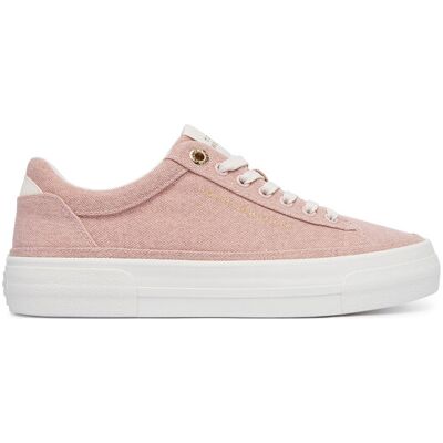 Tommy Hilfiger Sneakers Washed Canvas Platform Trainers FW0FW09172 Rosa 36 female Tommy Hilfiger Sneakers Washed Canvas Platform Trainers FW0FW09172 Rosa 36 female