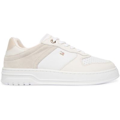 Tommy Hilfiger Sneakers Th Sporty Cupsole Tumbled Ltr FW0FW09024 Écru 41 female Tommy Hilfiger Sneakers Th Sporty Cupsole Tumbled Ltr FW0FW09024 Écru 41 female