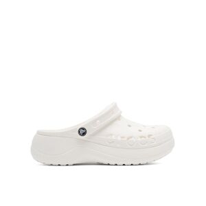 Crocs Pantoletten BAYA PLATFORM CLOG 208186-100 Weiß 39_40 female