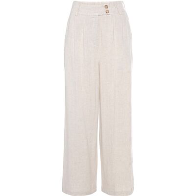 LASCANA Modell 44 Beigefarbene Faltenhose - Hose LASCANA Modell 44 Beigefarbene Faltenhose - Hose