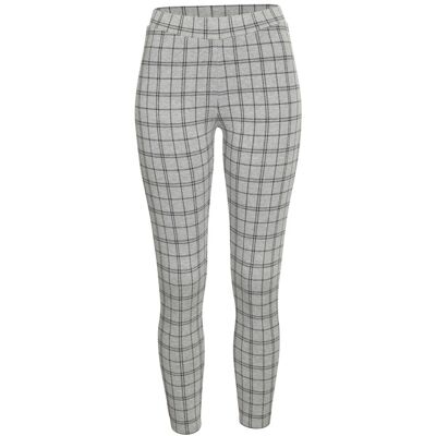 Lascana Leggings Damen Grau Mit Schwarzem Karodesign Gr.44/46 Lascana Leggings Damen Grau Mit Schwarzem Karodesign Gr.44/46