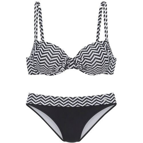 Jette Bügel-Bikini Damen Schwarz-Weiß Gr.42 Cup C