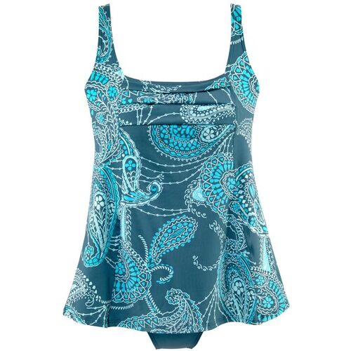 Lascana Badekleid Damen Petrol-Bedruckt Gr.48 Cup B