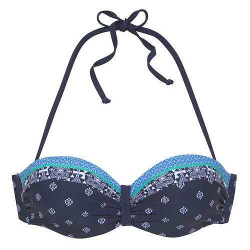 Lascana Bügel-Bandeau-Bikini-Top Damen Nachtblau Gr.34 Cup D