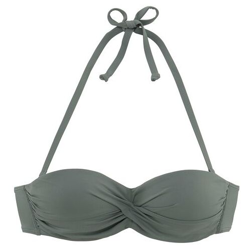 Lascana Bügel-Bandeau-Bikini-Top Damen Oliv Gr.42 Cup C