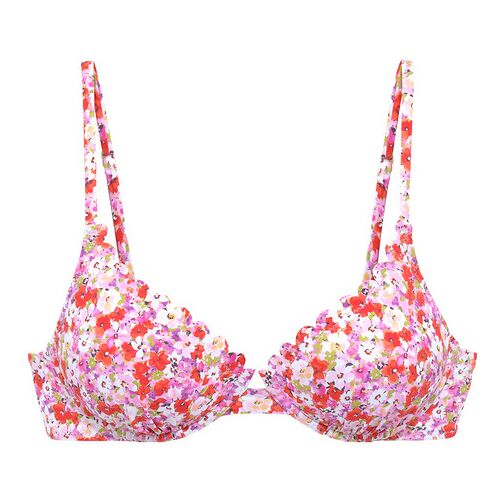 Lascana Bügel-Bikini-Top Damen Rot-Lila Gr.38 Cup B