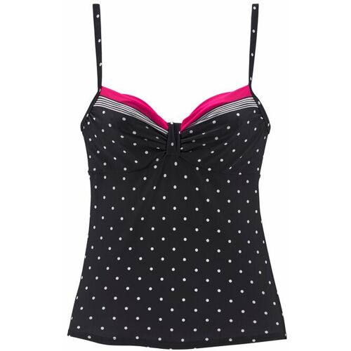 Lascana Bügel-Tankini-Top Damen Schwarz-Rot Gr.38 Cup B
