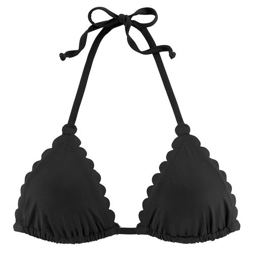 Lascana Triangel-Bikini-Top Damen Schwarz Gr.32 Cup A/b