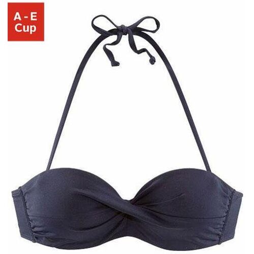 S.Oliver Bandeau-Bikini-Top Damen Marine Gr.34 Cup B