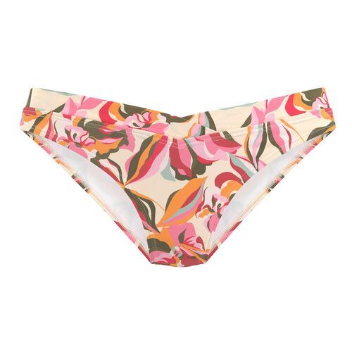 S.Oliver Bikini-Hose Damen Creme Bedruckt Gr.38