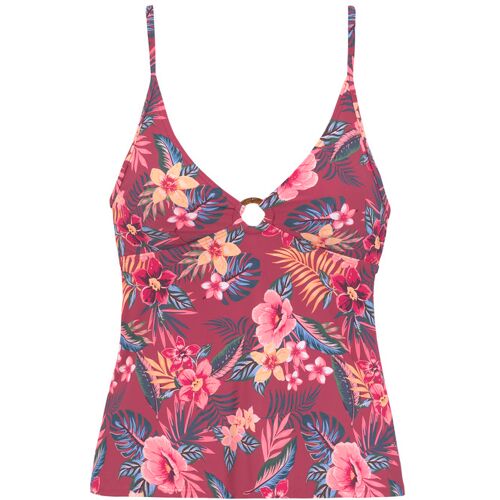 S.Oliver Tankini-Top Damen Rostrot-Bedruckt Gr.38 Cup A/b