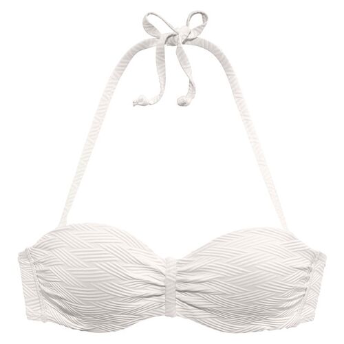 Sunseeker Bügel-Bandeau-Bikini-Top Damen Weiß Gr.34 Cup C
