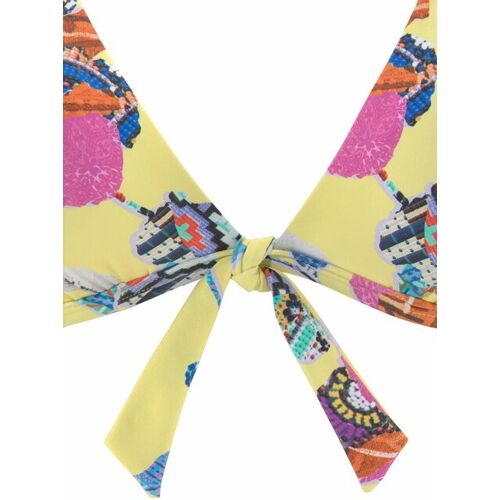 Sunseeker Triangel-Bikini-Top Damen Gelb-Bunt Gr.38 Cup A/b