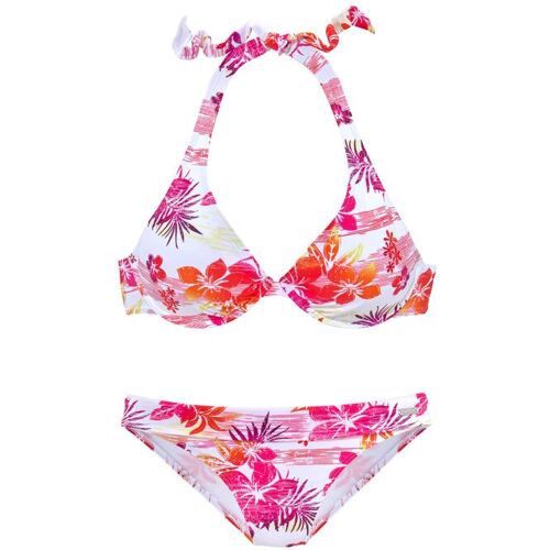 Venice Beach Bügel-Bikini Damen Weiß-Bedruckt Gr.44 Cup F