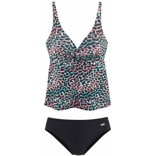 Venice Beach Bügel-Tankini Damen Schwarz-Bedruckt Gr.38 Cup C