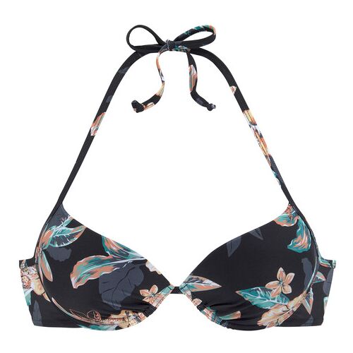 Venice Beach Push-Up-Bikini-Top Damen Schwarz-Bedruckt Gr.42 Cup C