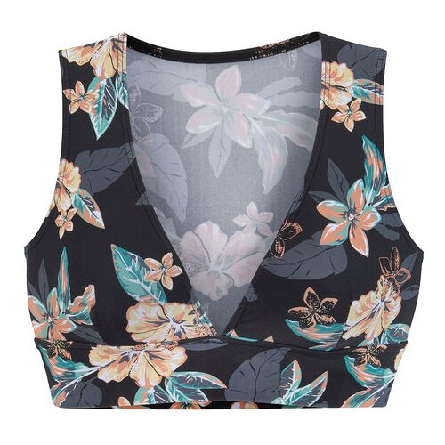 Venice Beach Triangel-Bikini-Top Damen Schwarz-Bedruckt Gr.36 Cup C/d