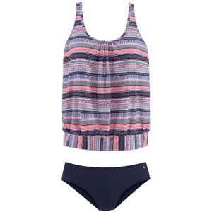 S.Oliver Oversize-Tankini Damen Blau-Rosa-Bedruckt Gr.46 S.Oliver Oversize-Tankini Damen Blau-Rosa-Bedruckt Gr.46