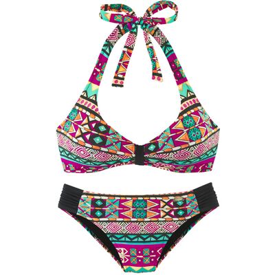 Buffalo Triangel-Bikini Damen Pink Bedruckt Gr.34 Cup A/b Buffalo Triangel-Bikini Damen Pink Bedruckt Gr.34 Cup A/b