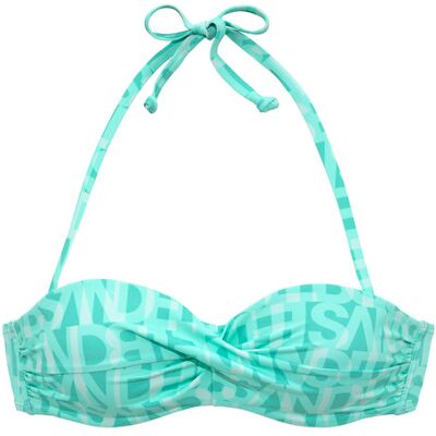 Elbsand Letra Grüner Bikini-Top - Bandeau-Design Elbsand Letra Grüner Bikini-Top - Bandeau-Design
