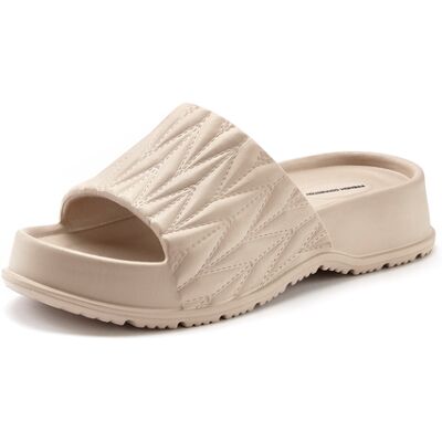 French Connection Badepantolette Damen Beige Gr.40 French Connection Badepantolette Damen Beige Gr.40