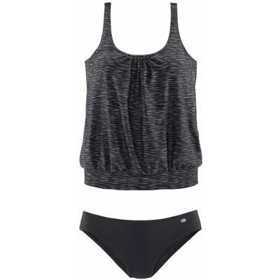 Kangaroos Damen Oversize-Tankini Schwarz-Bedruckt Gr.48 Kangaroos Damen Oversize-Tankini Schwarz-Bedruckt Gr.48