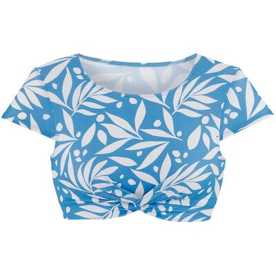 Lascana Active Crop-Bikini-Top Damen Blau Weiß Bedruckt Gr.34 Cup A/b Lascana Active Crop-Bikini-Top Damen Blau Weiß Bedruckt Gr.34 Cup A/b