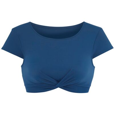 Lascana Active Crop-Bikini-Top Damen Rauchblau Gr.38 Cup C/d Lascana Active Crop-Bikini-Top Damen Rauchblau Gr.38 Cup C/d