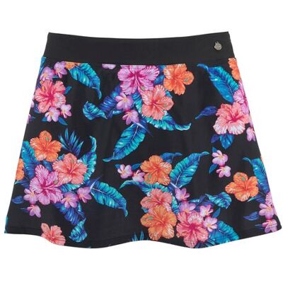 Lascana Bade-Rock Damen Schwarz-Bedruckt-Bunt Gr.36 Lascana Bade-Rock Damen Schwarz-Bedruckt-Bunt Gr.36