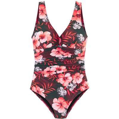 Lascana Damen Badeanzug Oliv-Orange Gr.38 Cup F Lascana Damen Badeanzug Oliv-Orange Gr.38 Cup F
