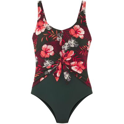 Lascana Damen Badeanzug Oliv-Orange Gr.36 Cup B Lascana Damen Badeanzug Oliv-Orange Gr.36 Cup B