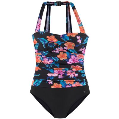 Lascana Damen Badeanzug Schwarz-Bedruckt-Bunt Gr.36 Cup B Lascana Damen Badeanzug Schwarz-Bedruckt-Bunt Gr.36 Cup B