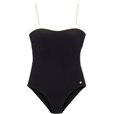 Lascana Damen Badeanzug Schwarz-Creme Gr.34 Cup A/b Lascana Damen Badeanzug Schwarz-Creme Gr.34 Cup A/b