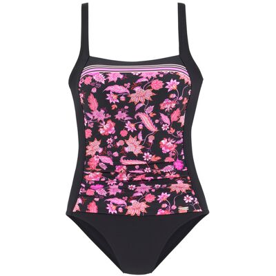 Lascana Damen Badeanzug Schwarz-Pink Gr.40 Cup B Lascana Damen Badeanzug Schwarz-Pink Gr.40 Cup B