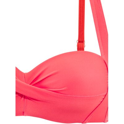 Lascana Bandeau-Bikini-Top Damen Koralle Gr.38 Cup D Lascana Bandeau-Bikini-Top Damen Koralle Gr.38 Cup D
