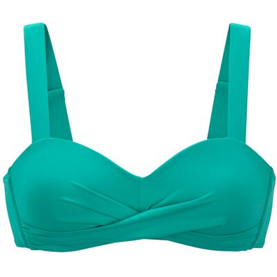 Lascana Bandeau-Bikini-Top Damen Türkis Gr.44 Cup C Lascana Bandeau-Bikini-Top Damen Türkis Gr.44 Cup C