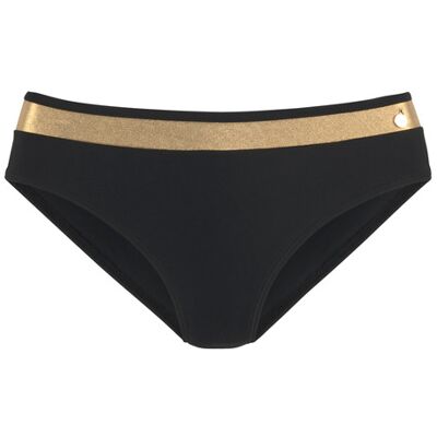Lascana Bikini-Hose Damen Schwarz-Goldfarben Gr.34 Lascana Bikini-Hose Damen Schwarz-Goldfarben Gr.34