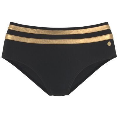 Lascana Bikini-Hose Damen Schwarz-Goldfarben Gr.42 Lascana Bikini-Hose Damen Schwarz-Goldfarben Gr.42