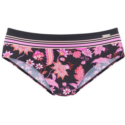 Lascana Bikini-Hose Damen Schwarz-Pink Gr.38 Lascana Bikini-Hose Damen Schwarz-Pink Gr.38