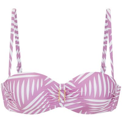 Lascana Bügel-Bandeau-Bikini-Top Damen Flieder Bedruckt Gr.44 Cup D Lascana Bügel-Bandeau-Bikini-Top Damen Flieder Bedruckt Gr.44 Cup D