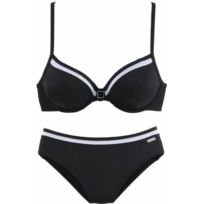 Lascana Bügel-Bikini Damen Schwarz Gr.44 Cup E Lascana Bügel-Bikini Damen Schwarz Gr.44 Cup E