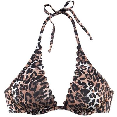 Lascana Bügel-Bikini-Top Damen Braun-Bedruckt Gr.36 Cup B Lascana Bügel-Bikini-Top Damen Braun-Bedruckt Gr.36 Cup B
